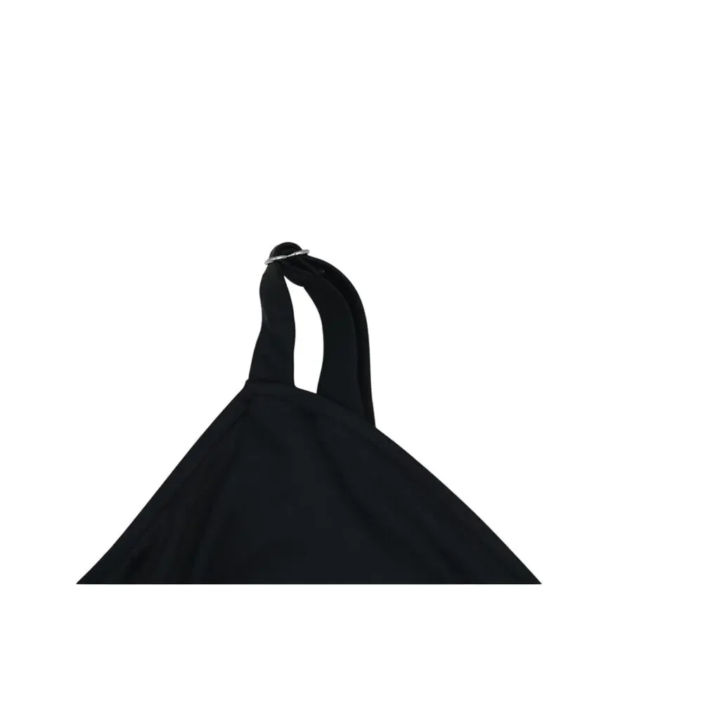 Swim Solutions Women's Black Swan Tiered-Ruffle Tankini Top In Black - Picture 4 of 6